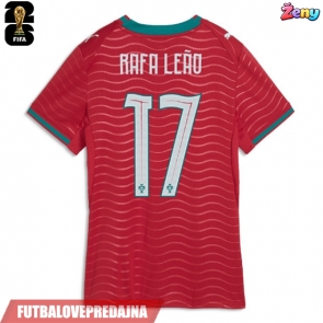 Lacne Ženy Futbalové dres Portugalsko Rafael Leao #17 MS 2026 Krátky Rukáv - Domáci